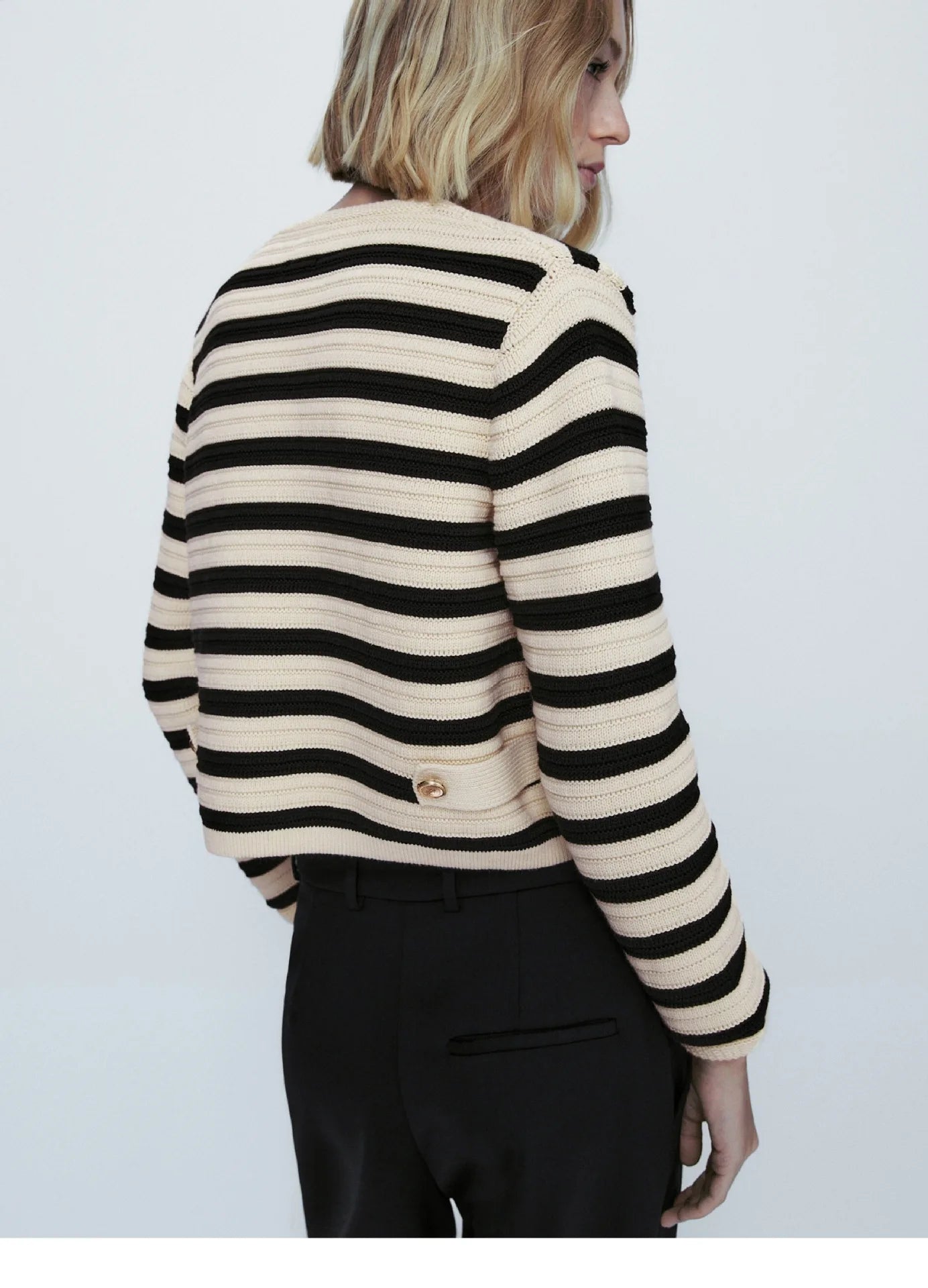 2025 Massimo Dutti Women’s Spring Knit Short Coat